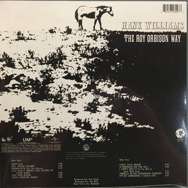 Roy Orbison - Hank Williams The Roy Orbison
